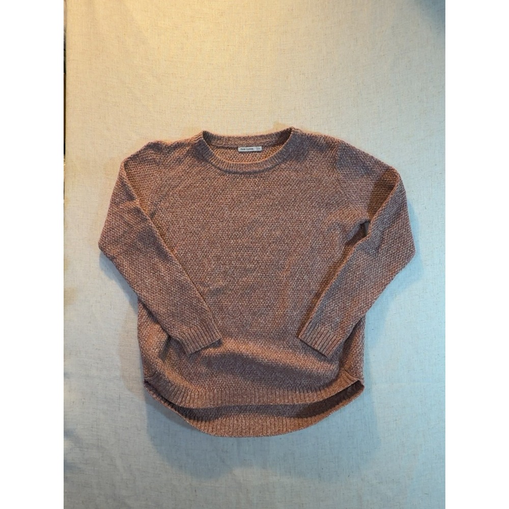 Pink Clover Crewneck Pullover Sweater Mauve Purple Marl Knit Women's Size XL